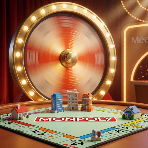 Monopoly Live Game Show mit 3D-Brett und Gl&uuml;cksrad im Lizaro Live Casino