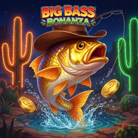 Big Bass Bonanza Slot Thumbnail mit Goldfisch-Oase f&uuml;r mobile Lizaro Casino Spieler