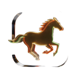 Virtuelles Pferderennen Icon f&uuml;r Lizaro Sportwetten im Wild-West-Stil